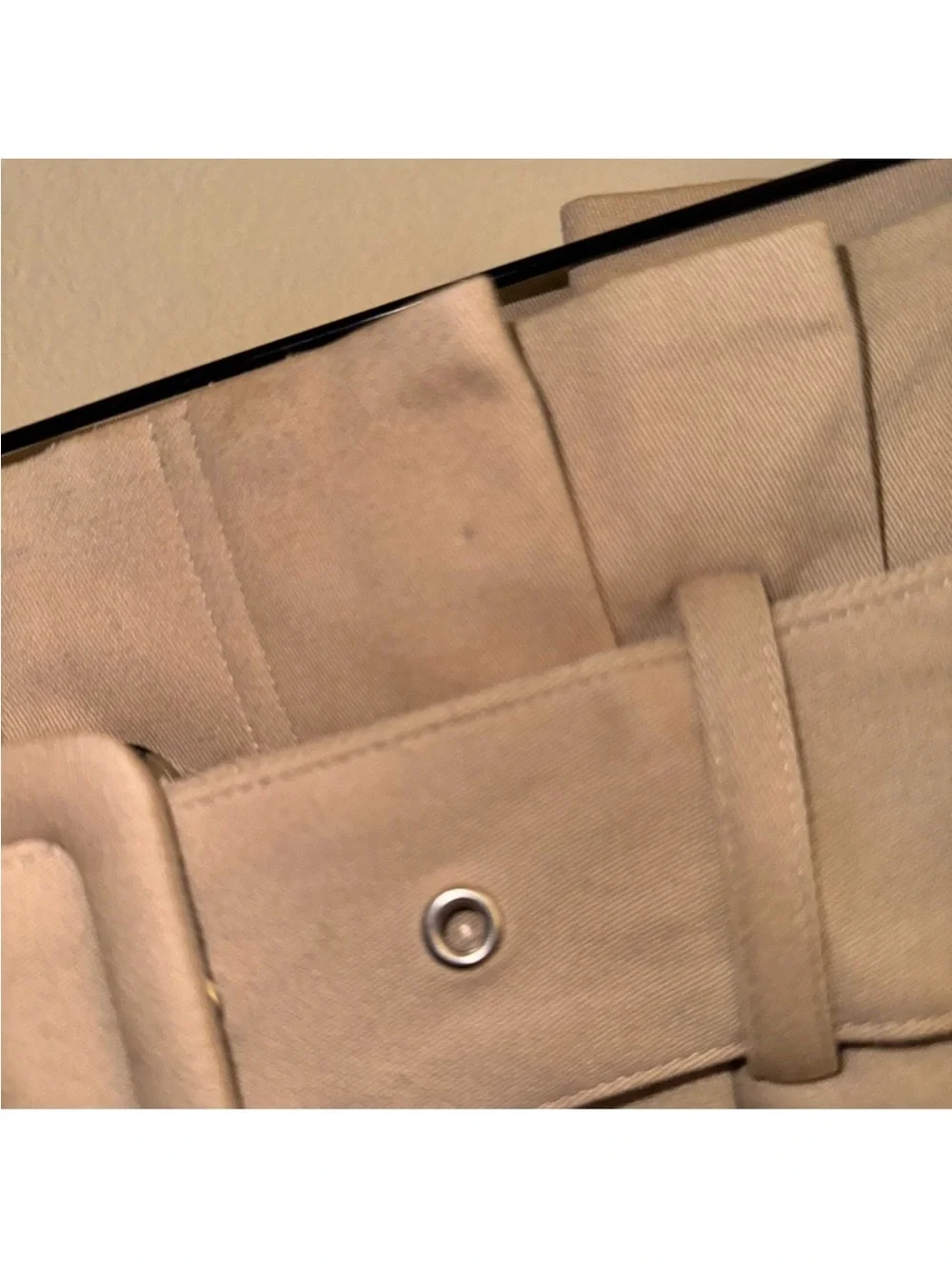Scotch & Soda Maison Classics Le Favori Tan Khaki Belted Shorts Size XS